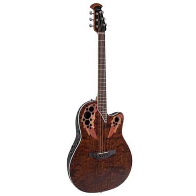 Ovation Celebrity Elite Shallow, Acoustic Electric Guitar Dark Tiger Eye image 1