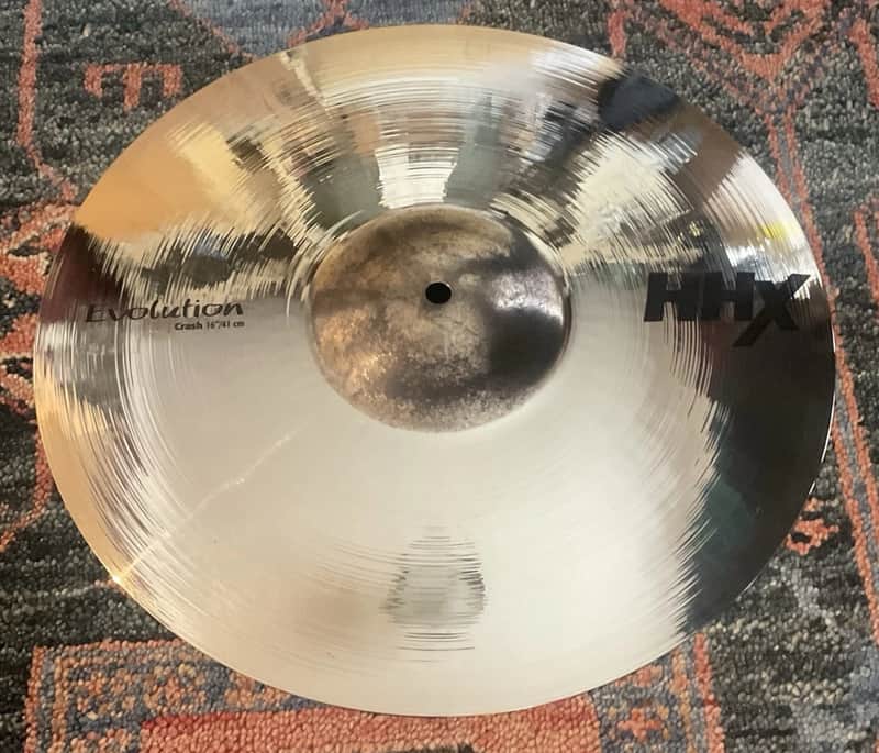Sabian 16” HHX Evolution Crash Cymbal - Brilliant Finish image 1
