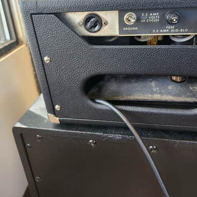 Vintage 1970s Fender Twin Reverb Amp Head w/ Footswitch and Used PRS HDRX 2x12" Speaker Cabinet image 14