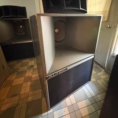 1960’s Altec Lansing A7 Voice of the Theater VOTT Vintage Original Gray 15” Speaker Cabinets image 2