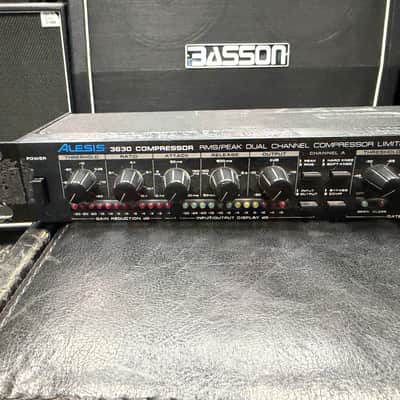 Alesis 3630 Dual-Channel Compressor / Limiter with Gate 1990s - Black image 2