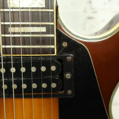 1970s Memphis 103T LP-Style Tobacco Sunburst Electric Guitar image 11