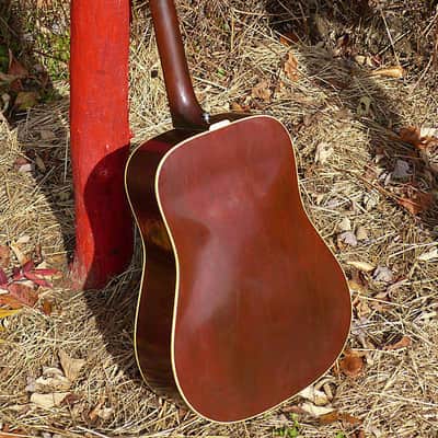 1965-66 Harptone-made Supreme A-6N dreadnought guitar image 8