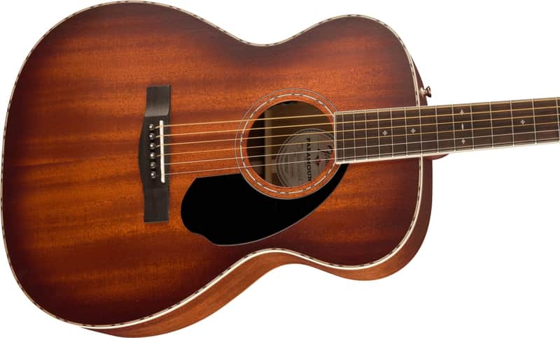 Fender Paramount PO-220E Orchestra, All Mahogany, Ovangkol Fingerboard, Aged Cognac Burst image 1