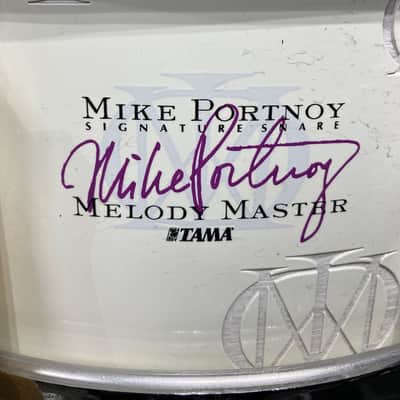 Tama - 14x5.5" Mike Portnoy Signature, Melody Master, Limited Edition Snare Drum 2006 - White image 3