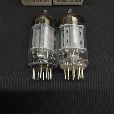MATCHED PAIR RCA 6680 12AU7A (ECC82) Preamp VINTAGE Audio VACUUM TUBES 4.8305 image 2