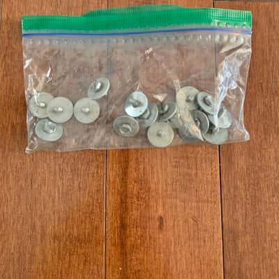 VINTAGE SLINGERLAND Snare Drum Lugs - 60’s Chrome - Set of 8 with Screws - GOOD CONDITION image 5