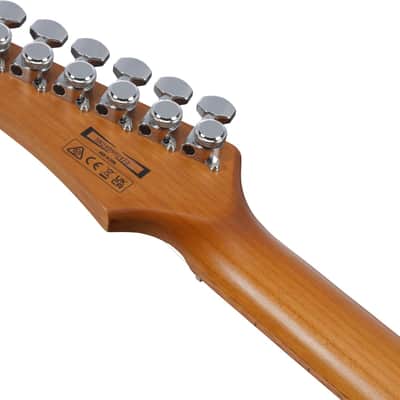 Ibanez AZ22S1F Standard Electric Guitar, Jatoba Fingerboard, Transparent Black Sunburst image 7