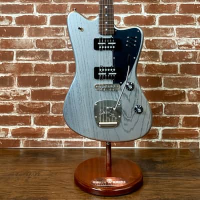 Deimel Guitar Works Firestar Custom 2020 Silver/ Filled Black Pores & Neck, New (Authorized Dealer) image 1