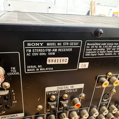 Sony STR-SE501 Receiver HiFi Stereo 5.1 Channel Home Audio Surround Sound AM/FM image 6