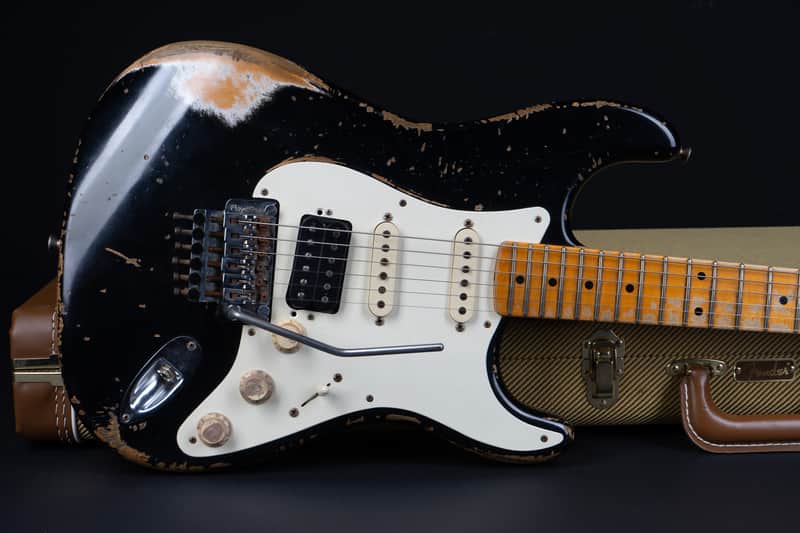 Fender Jason Smith Masterbuilt 1956 Stratocaster Ultimate Retro Floyd 2012 - Black image 1