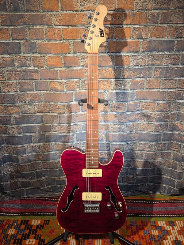 Ivy Thinline T-Style Semi-Hollow Burgundy image 1