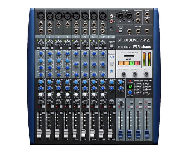 PreSonus StudioLive AR12c 12-channel Hybrid Digital/Analog Performance Mixer image 1