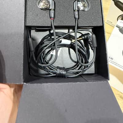 Audio-Technica ATH-E40 Professional In-Ear Monitor Headphones 2010s - Black image 1