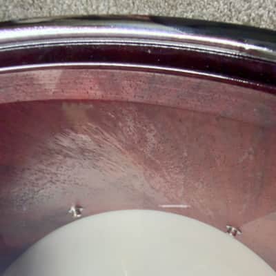 MINT - Daville (Doc Sweeney) Padauk 14x8 stave snare, satin, Canopus wires, sticks image 8
