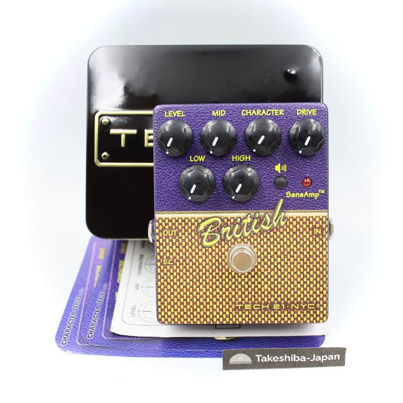Tech21 SansAmp British With Original Box Made in U.S.A. Distortion Guitar Effect Pedal 319177 image 1