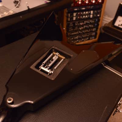 Dean Dimebag Darrell Razorback Flying V Pantera Signature Dime Guitar Black Red Bevels + Hard Case image 19
