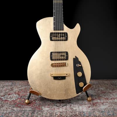 AVA Guitars - Style 1 - 2024 - Gold Leaf / Black Carbon Fiber. TV Jones Filtertrons. NEW, (Authorized Dealer) image 4
