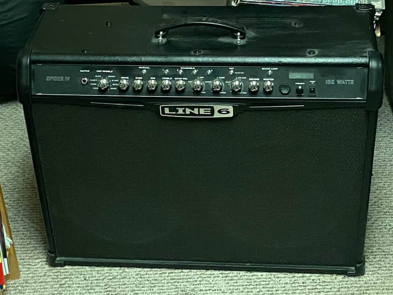 Line 6 Spider IV 150 150-Watt 2x12" Stereo Digital Modeling Guitar Combo 2009 - 2016 Black image 1