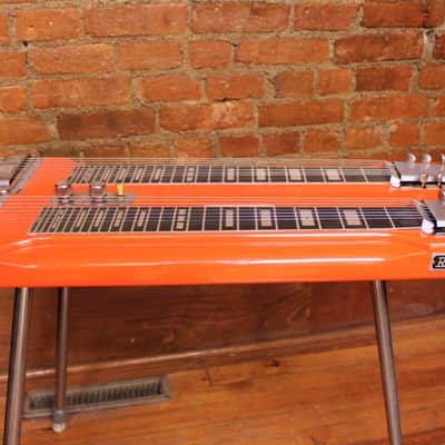 Rickenbacker DW-16 8-String Double-Neck Console Steel Guitar 1964 - Orange Refin image 12