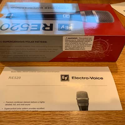 Electro-Voice RE520 Handheld Supercardioid Condenser Microphone 2019 - Present Black image 6