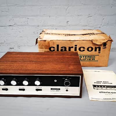 Claricon Stereo 153 Vintage Solid State AM FM Integrated Receiver — Original Box + Manual — Working image 1