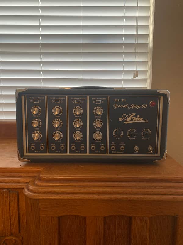 Aria Hi-Fi Vocal Amp 60 1960’s? Black Tolex image 1