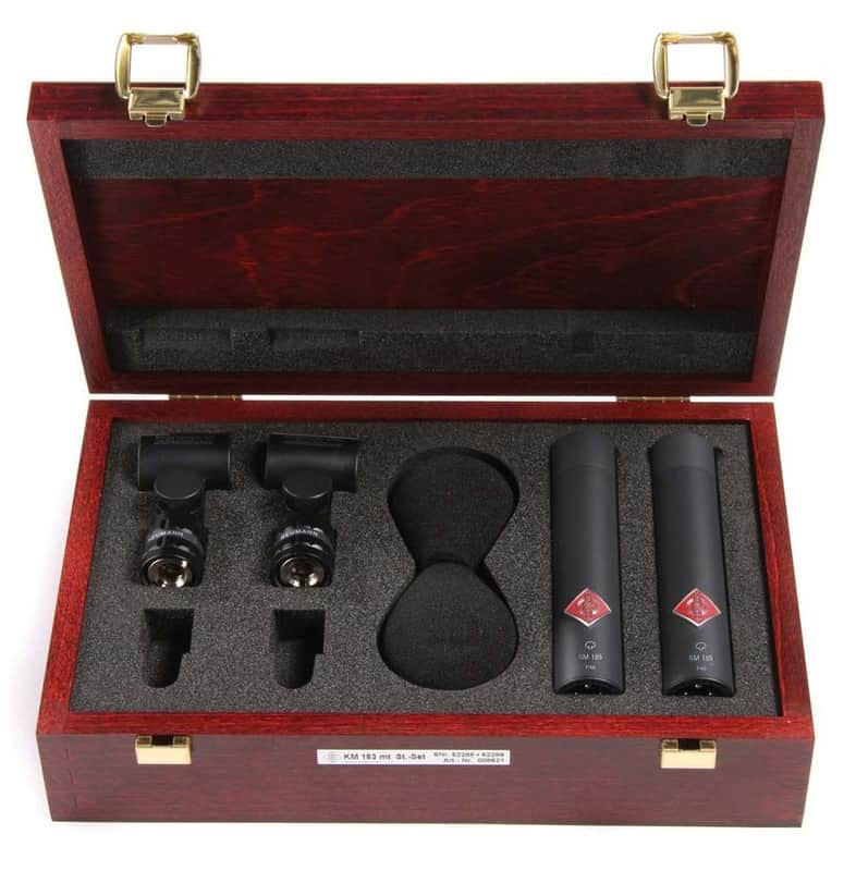 Neumann KM 185 Small Diaphragm Hypercardioid Condenser Microphone Matched Stereo Pair image 2