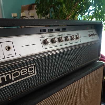 Ampeg V-4 100-Watt Guitar Head with Reverb 1970 - 1980 - Black image 2