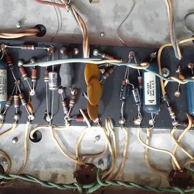 Fender Bandmaster Drip Edge 50 Watt Head 1968 - Black image 6