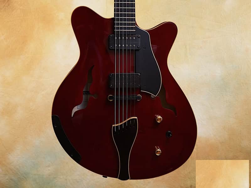 Moffa Arch Lorraine Electric Archtop Guitar - MINT - Red Violin Style Finish image 1