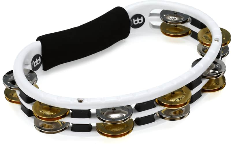 Meinl Percussion Handheld Recording-Combo ABS Tambourine - White (3-pack) Bundle image 1
