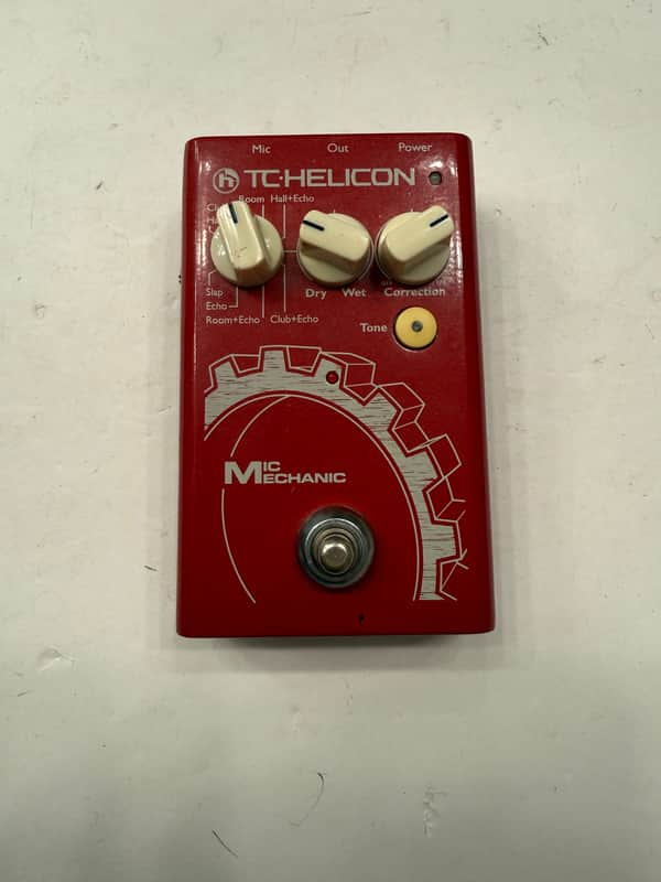 TC Helicon Mic Mechanic V1 Reverb Correction Vocal Effect Pedal + PSU *READ* image 1