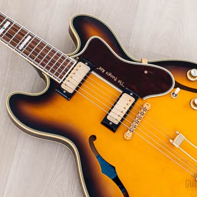 2000 Epiphone USA John Lee Hooker Signature 1964 Sheraton Sunburst, Near-Mint w/ Case, Hangtag image 8