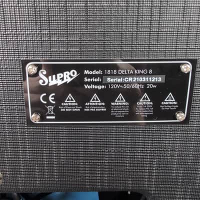 Supro 1818 Delta King 8 1-Watt 1x8" Guitar Combo 2021 - Present - Black image 5