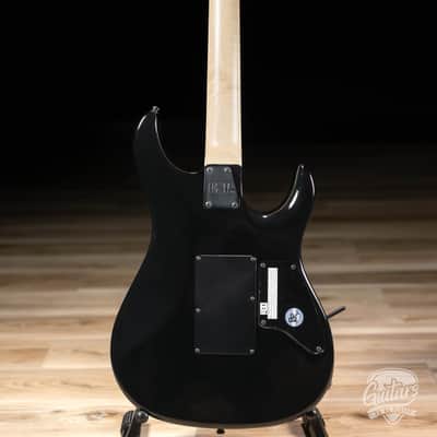 ESP E-II SN-II Left-Handed Burled Maple Top Guitar w/ Case – Nebula Black Burst image 7