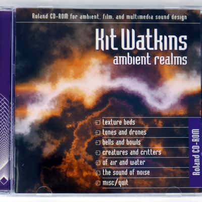 Q-Up Arts - Kit Watkins Ambient Realms Roland Format Sample Library/Sound Library/Sampling CD 1997 image 1