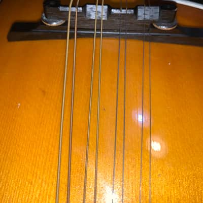 Oscar Schmidt Washburn OM-10 Mandolin and Superior Case Gigbag 2000s - Sunburst image 10