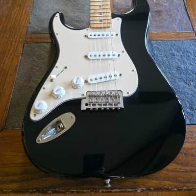 Fender MIM strat 60th Anniversary lefty w/bag 2006 - blk image 2