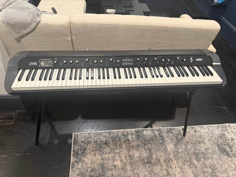 Korg SV1-88 Stage Vintage Digital Piano 2009 - Present - Black with Black / Red Keys image 1