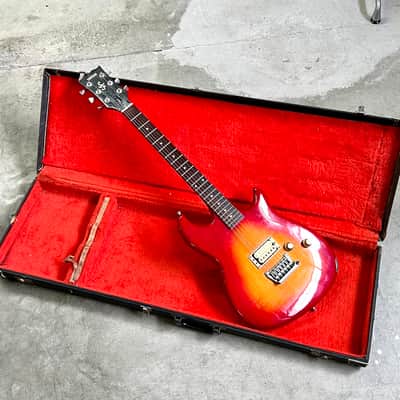 Yamaha VX-1 Flying V electric guitar c 1980's Midnight metallic