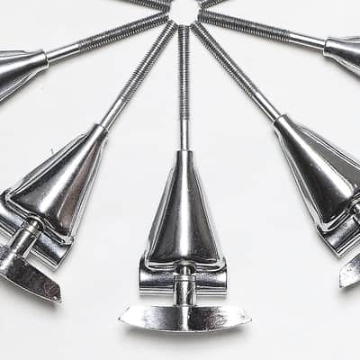 (10) Slingerland Bass Drum Tension Rods & Claws, Original Washers, NEAR MINT CONDITION - 1960's-70's / INSPECTED & TESTED image 6