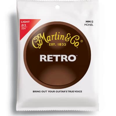 Martin MM12 Retro Acoustic Guitar Strings 0.012 - 0.054 Light