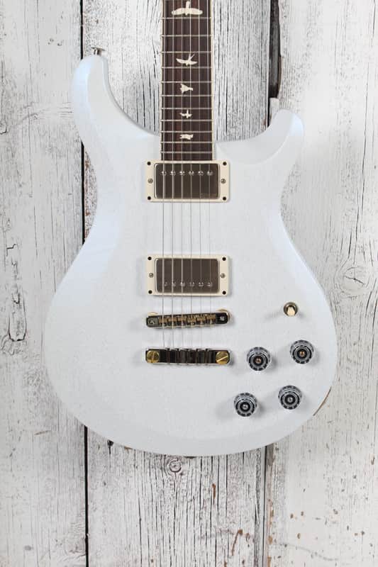 PRS S2 McCarty 594 Thinline Electric Guitar Pearl White Finish with Gig Bag image 1