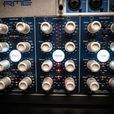 Elysia xpressor 500 Series Discrete Class-A Stereo Compressor Module 2010s - Blue image 1