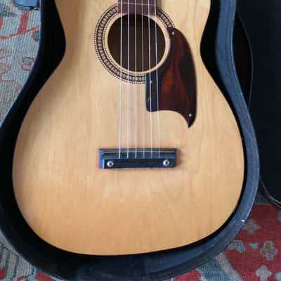 Vintage 1960s-70s 319 Harmony Atomic Logo Parlor Guitar OM Minty PLAYER ! image 4