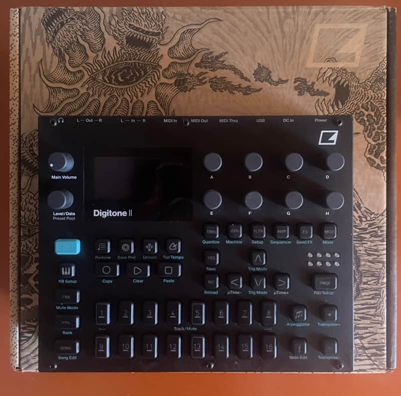 Elektron Digitone II 16-Voice Digital Synthesizer 2024 - Present - Black image 1