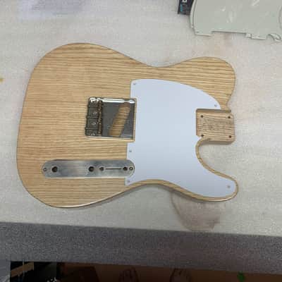 AS NEW: Guitar Mill Ash Telecaster Body Nitro Finish Natural Clear Nitrocellulose Lacquer Tele image 3