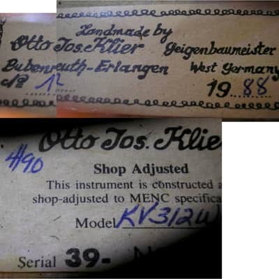 14" Otto Jos Klier Viola 12 Model KV312W4 1988 image 10