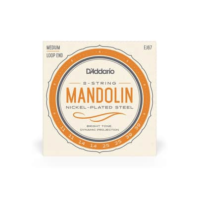 D'Addario EJ67 Nickel Mandolin, 11-39 image 1
